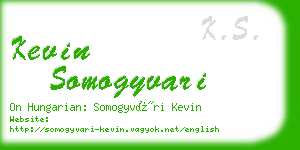 kevin somogyvari business card